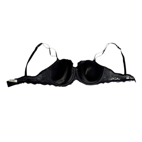Chantelle Woman's Sz 38DD Black Rive Gauche Bra Underwire Double Straps Sexy - Picture 11 of 11